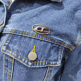 Синя джинсова куртка жіноча класика, фото 8