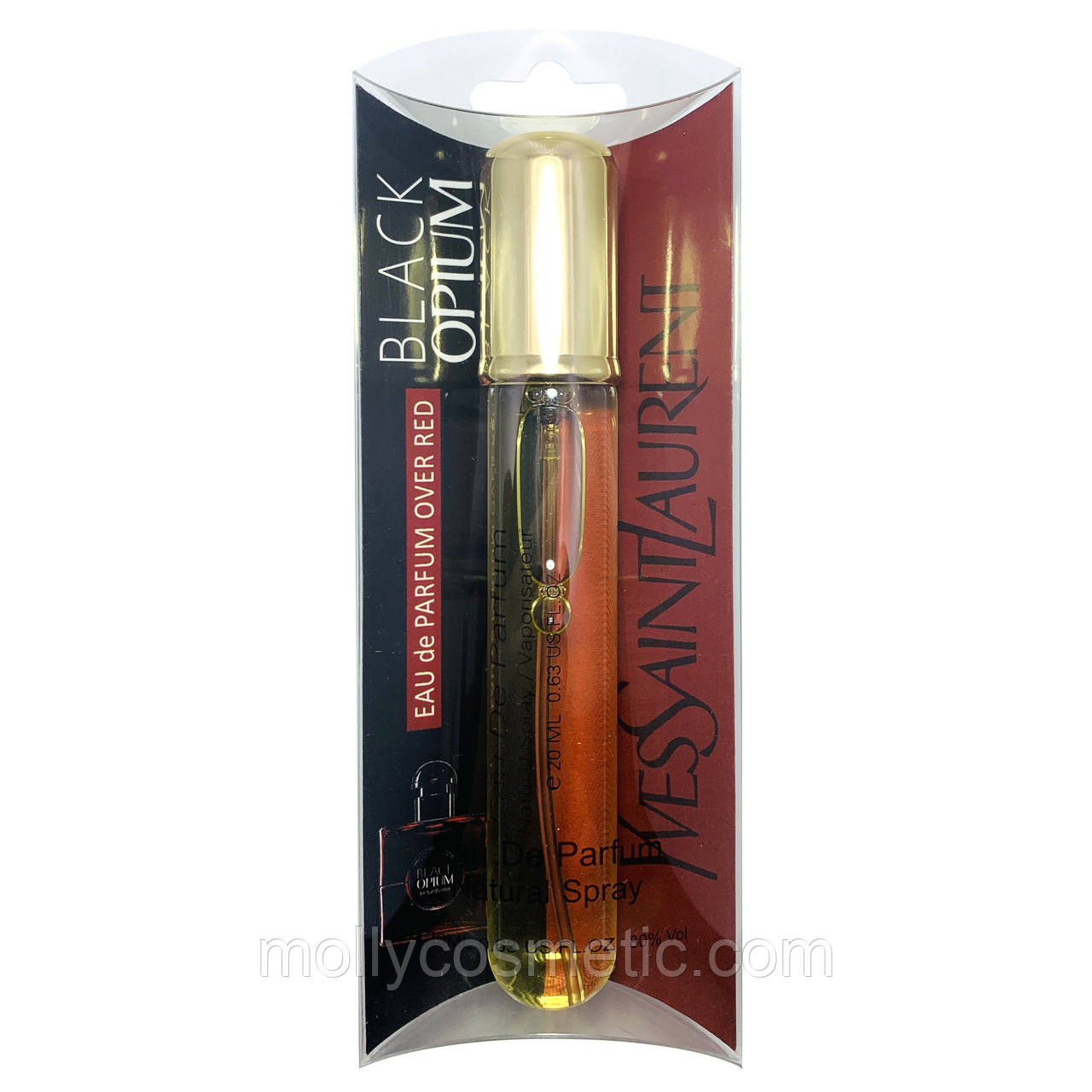 Жіночі мініпарфуми Yves Saint Laurent Black Opium Over Red, 20 мл, фото 1