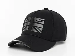 Модна бейсболка унісекс у чорному кольорі з логотипом