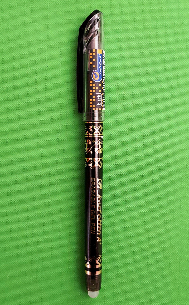 Канц Ручка гелева ”Пиши-стирай ”JO” /7777BK/ чорна, 0,5мм, товстий накінечник (12/144/1728)