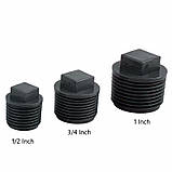 Заглушка із зовнішнім різьбленням 1/2" заглушка в кран лейфлет (LFT), фото 3