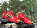 Eur40-46 чоловічі баскетбольні кросівки Nike Kobe 5 Year of the Mamba Red Кобі, фото 4