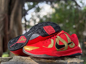 Eur40-46 чоловічі баскетбольні кросівки Nike Kobe 5 Year of the Mamba Red Кобі