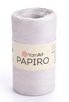 Рафія Рapiro YarnArt-1301 світло-сірий, фото 1