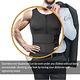 Чоловічий неопреновий жилет Body Shaper Tank Tops XL Black, фото 5