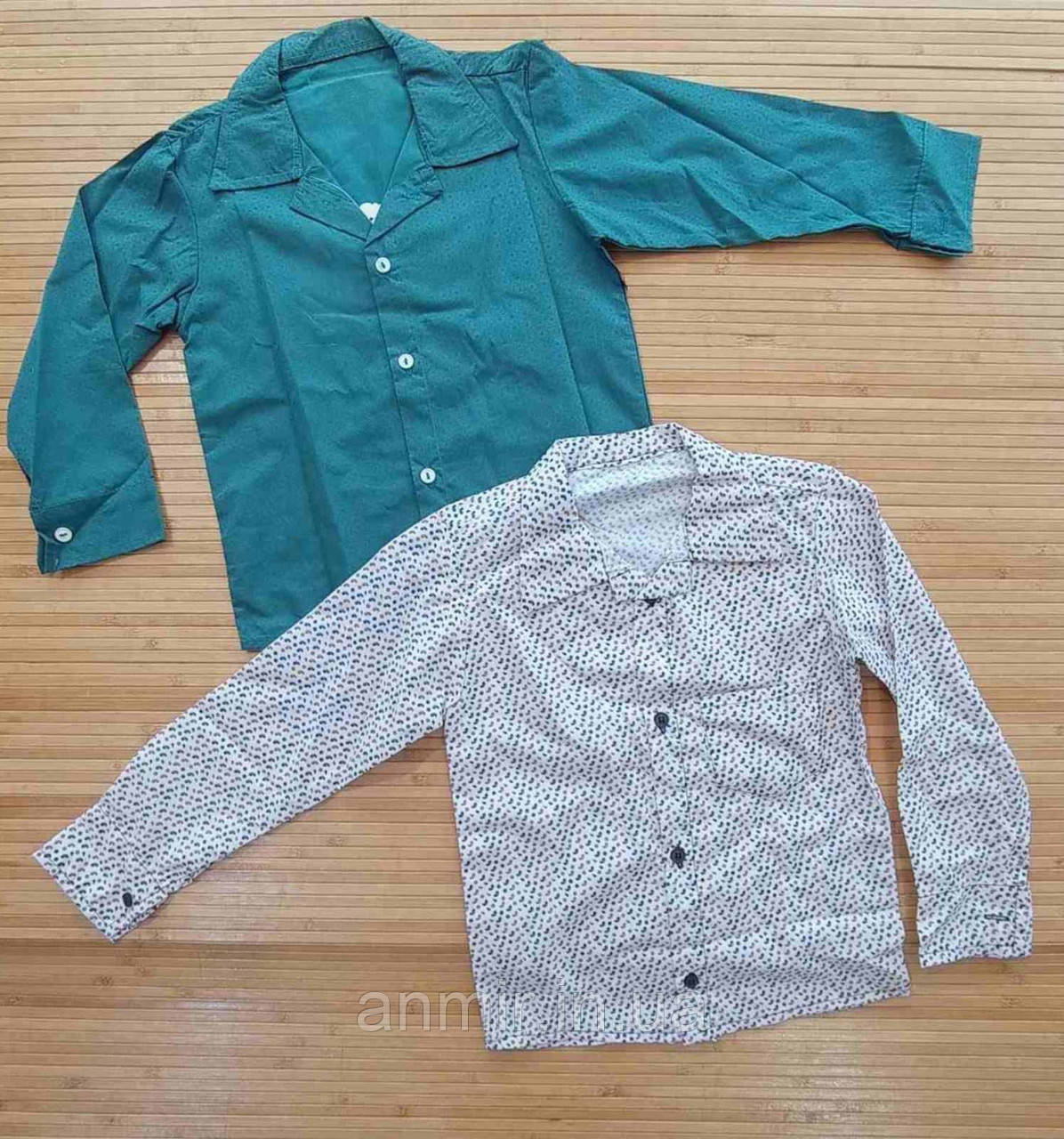 Сорочка стильна дитяча однотонна котон для хлопчика 6-9 років, колір уточнюйте під час замовлення