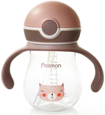 Пляшка дитяча Fissman Babies "Мурка" 260мл з ручками