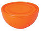 Салатниця Ucsan Frosted Bowl пластикова 2500мл кругла з кришкою, фото 3