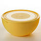 Салатниця Ucsan Frosted Bowl пластикова 2500мл кругла з кришкою, фото 6