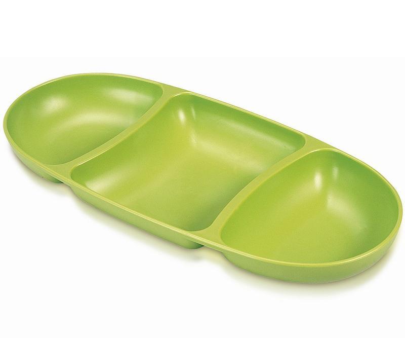 Менажниця Ucsan Frosted Bowl пластикова 15x34см, 3 секції