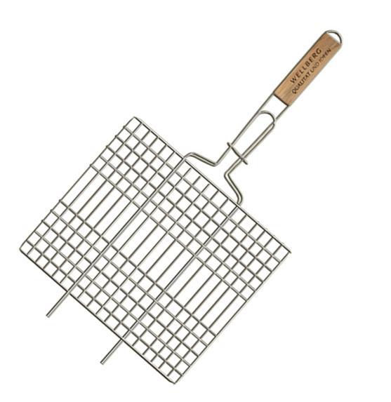 Решітка для барбекю Wellberg 30х40см плоска