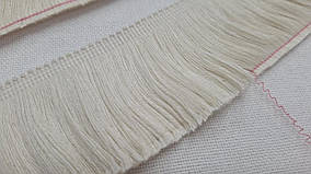 Мереживо бахрома бавовняне 5 см (льон світлий)