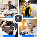 Портативний CD-плеєр з Bluetooth, колонками, захистом від ударів та перепусток, навушники в комплекті, фото 6