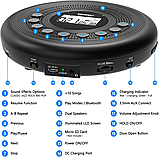 Портативний CD-плеєр з Bluetooth, колонками, захистом від ударів та перепусток, навушники в комплекті, фото 9