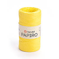 YarnArt PAPIRO (Ярнарт Папіро) № 1319 жовтий (Рафія натуральна для в'язання капелюхів, сумок)