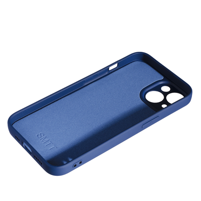 Силіконовий чохол Case SMTT (AA) для Apple iPhone 15 Plus Dark Blue, фото 2
