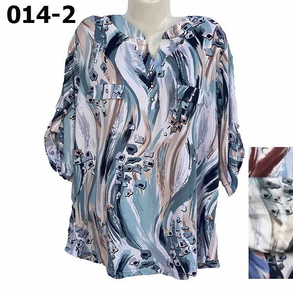 Жіноча Блузка "Віскоза" Полу Батал Розмір: 48,50,52,54,56,58 (27007), фото 1