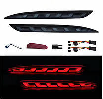 Рефлектор заднього бампера для Tesla Model Y Black / Red