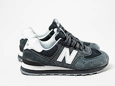 Кросівки New Balance 574 унісекс Green White темно-зелені, фото 4