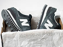 Кросівки New Balance 574 унісекс Green White темно-зелені, фото 5