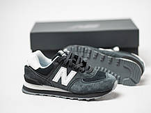 Кросівки New Balance 574 унісекс Green White темно-зелені, фото 6