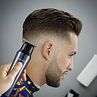 Акумуляторна машинка для стрижки 3 насадки, з USB, SK-16047 / Тример для стрижки волосся / Тример для бороди, фото 2