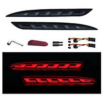 Рефлектор заднього бампера для Tesla Model 3 Black / Red