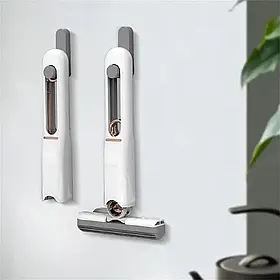 Мінішвабра з автоматичним відтискачем для вікон, дзеркал і підлоги — Портативний складаний очисник із губкою 29 см