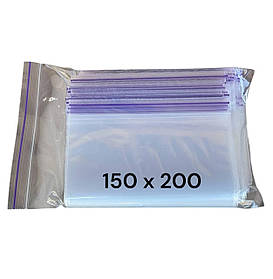 Зіп пакети Zip-Lock 150х200 мм, 50 мкм