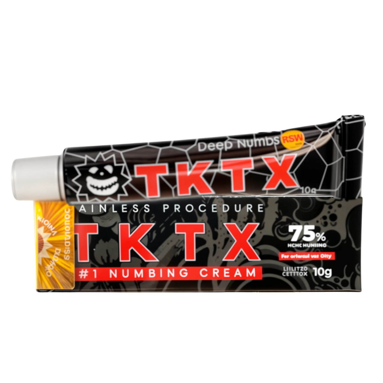 Крем анестетик TKTX Black 75% 10g
