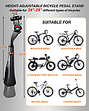 Підставка для велосипеда 24-29 дюймів, регульована висота, алюміній, для гірських та міських велосипедів, фото 5