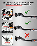 Підставка для велосипеда 24-29 дюймів, регульована висота, алюміній, для гірських та міських велосипедів, фото 6