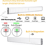 MOSTON Яскраві світильники, що перезаряджаються, з датчиком руху для кухні та шафи, акумулятор 2500 мАг, фото 6
