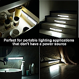 MOSTON Яскраві світильники, що перезаряджаються, з датчиком руху для кухні та шафи, акумулятор 2500 мАг, фото 7