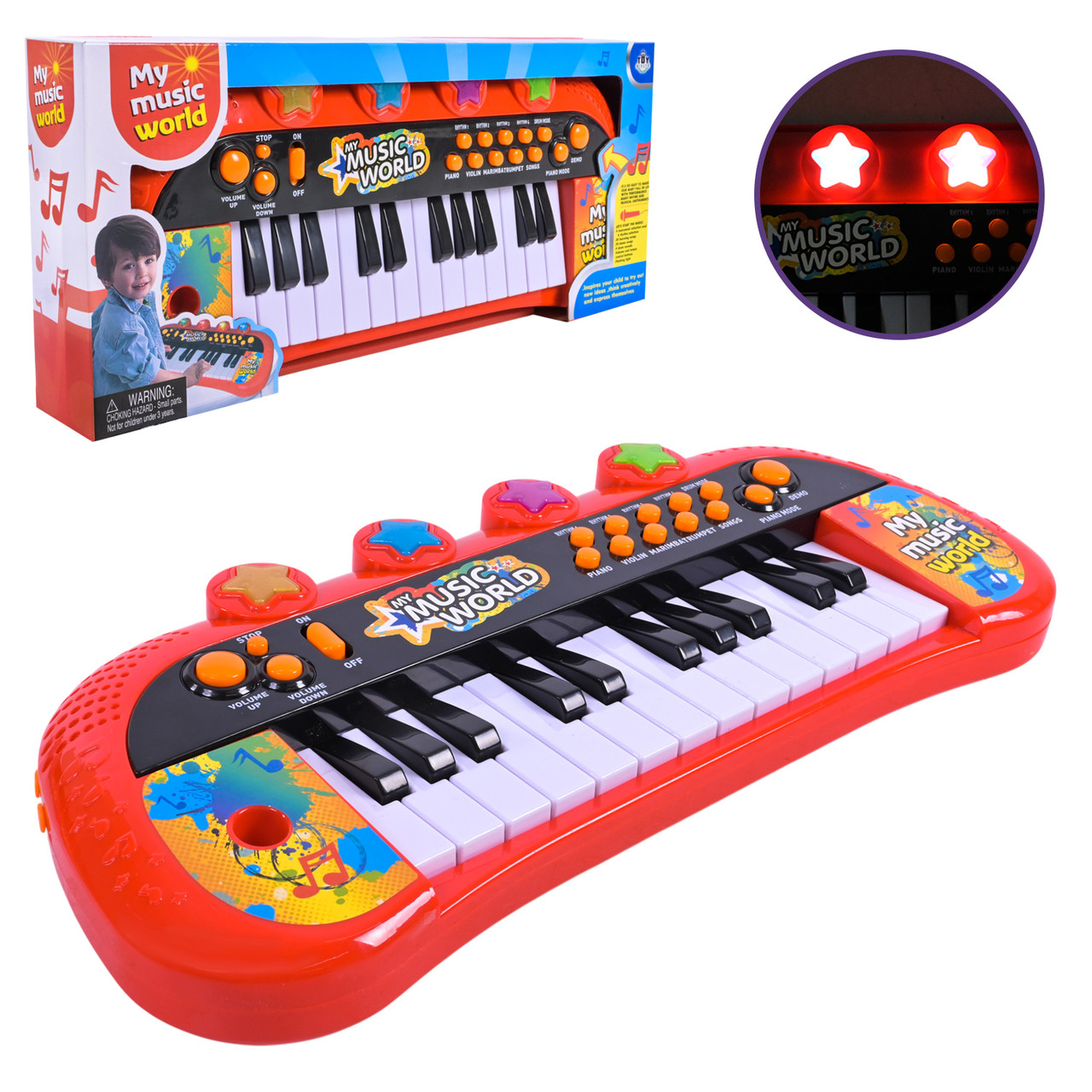 Піаніно дитяче MY66311-S, розмір 40,2*5,8*17,2 см, фото 1