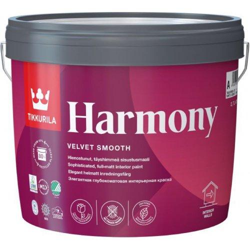 Інтер'єрна глибоко матова фарба Tikkurila Harmony (Тіккуріла Гармонія) з оксамитовим ефектом 2,7 л