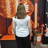 Жіноча біла футболка принт трикотаж Мерилін Монро, фото 3