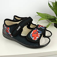Літні текстильні тапочки сандалі на хлопчика Людина Павук Spider тм Waldi розмір