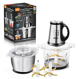 Чоппер кухонний блендер подрібнювач RAF R-7028 2в1 3L