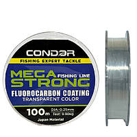 Волосінь Condor MegaStrong Fluorocarbon Coating 100m 0.25mm