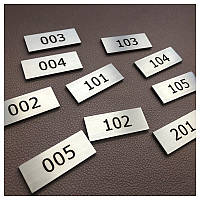 Номерки на шафки металеві