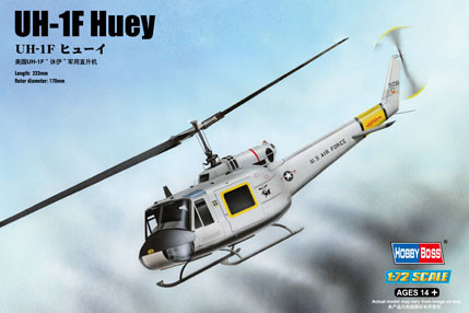 Пластикова модель 1/72 HobbyBoos 87230 американський гвинтокрил UH-1F Huey