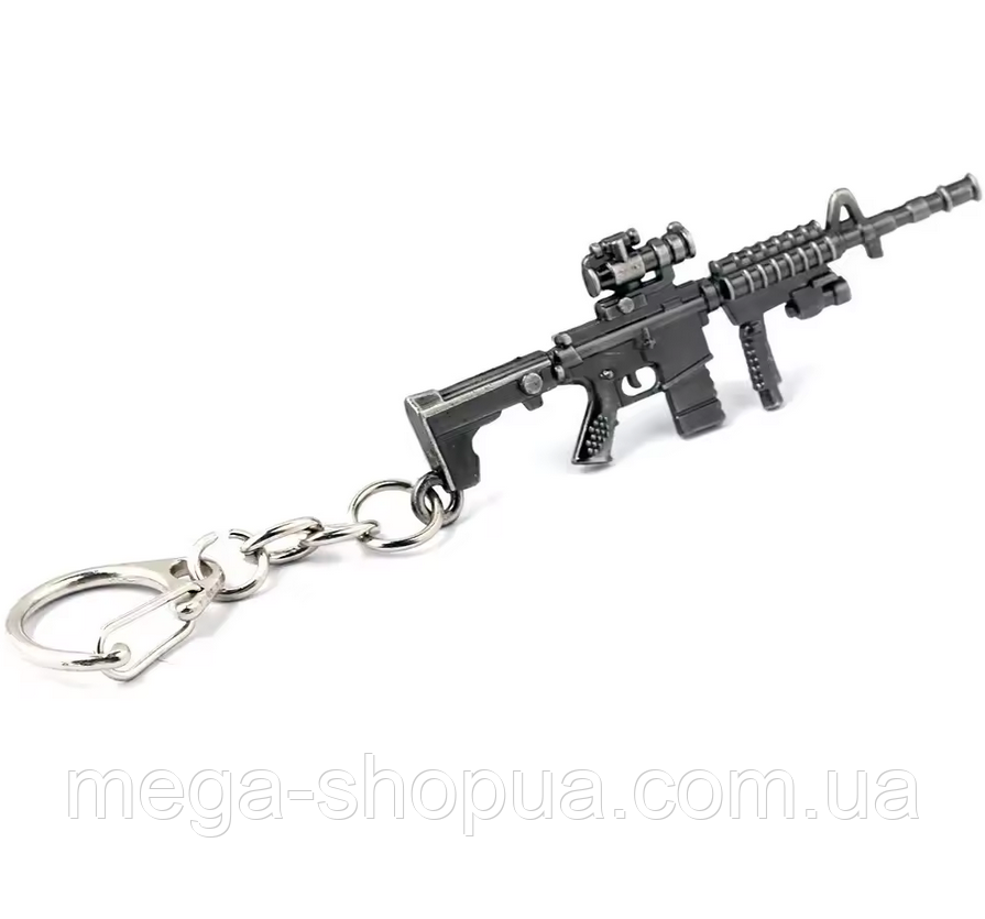 Чоловічий Металевий Брелок для Ключів - Автомат, Зброя, Counter Strike, CS:GO / M4A1-Custom