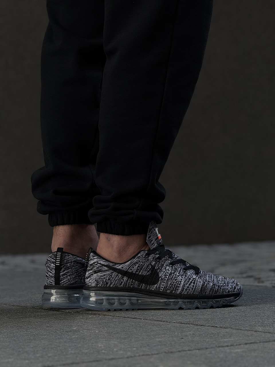 Кроссовки мужские Nike Flyknit Air Max 2015 Oreo / 620469-105, фото 1