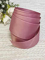 Стрічка репсова 4 см. колір Запорошеної троянди (за 1 метр)