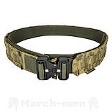 Тактичний бойовий пояс із системою швидкого скидання. Бойовий розвантажувальний пояс із системою молле. Варбелт, РПС. П776, фото 2