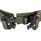 Тактичний бойовий пояс із системою швидкого скидання. Бойовий розвантажувальний пояс із системою молле. Варбелт, РПС. П776, фото 4