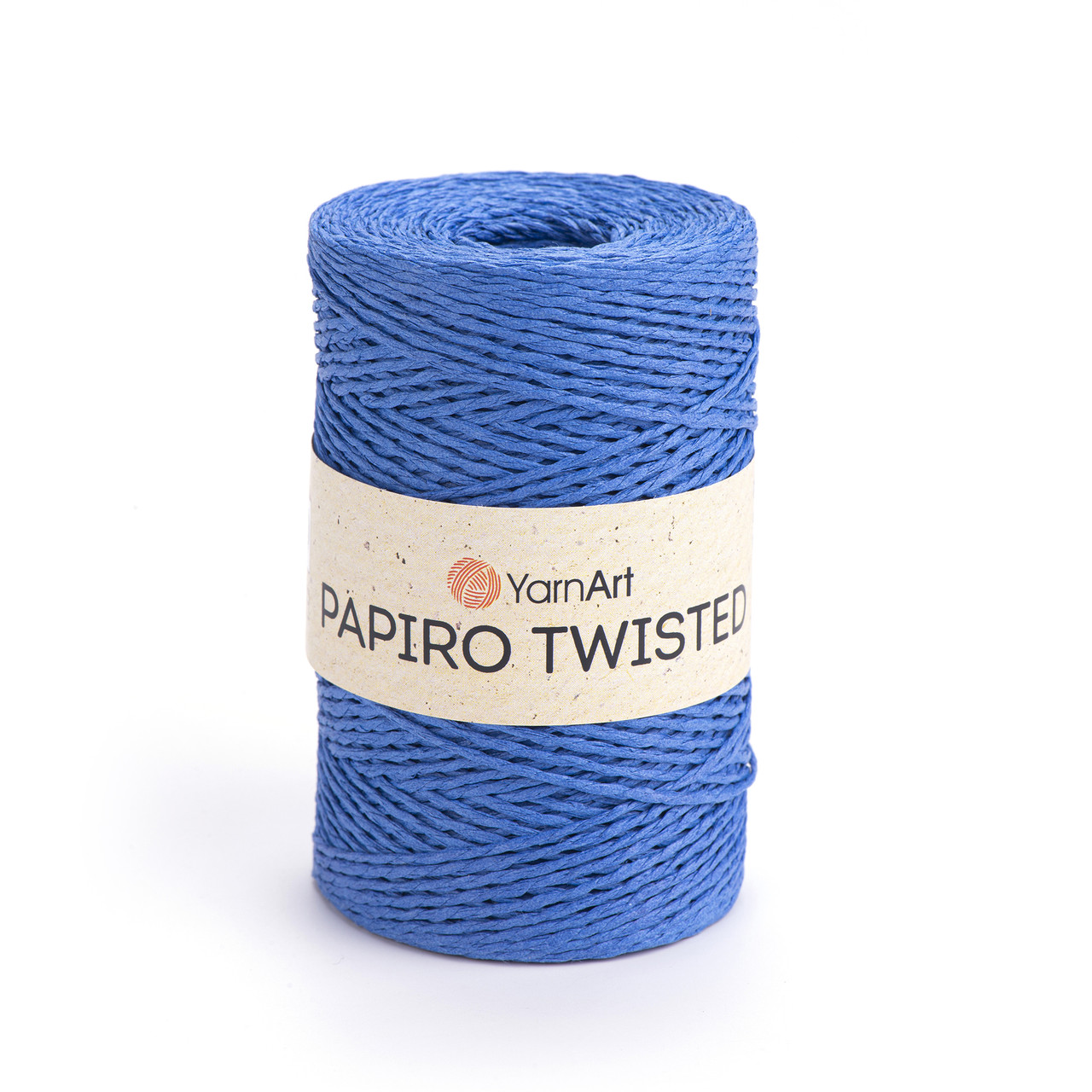 YarnArt PAPIRO TWISTED (Папіро Твістед) № 1325 синій (Рафія натуральна для в'язання капелюхів, сумок), фото 1