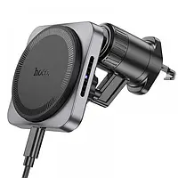 Автотримач Hoco HW15 Speed 15W Безпровідна зарядка MagSafe Black