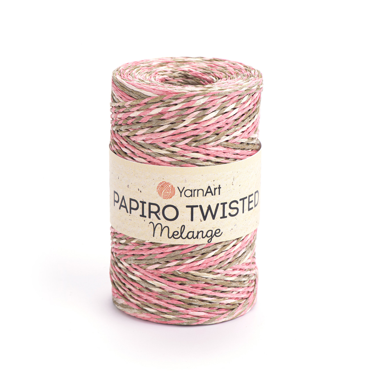 YarnArt PAPIRO TWISTED MELANGE (Папіро Твістед Меланж) № 2301 (Рафія натуральна для в'язання капелюхів, сумок), фото 1